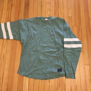 Great Lakes cabin crew sweatshirt green blue